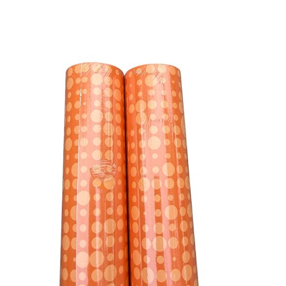 York Fine Wallpaper Orange Polka Dots Pattern BS5377 Mid Century One Roll New - Picture 5 of 10